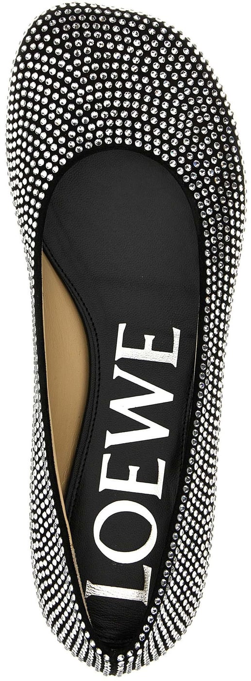 Loewe Black Goatskin Ballet Flats