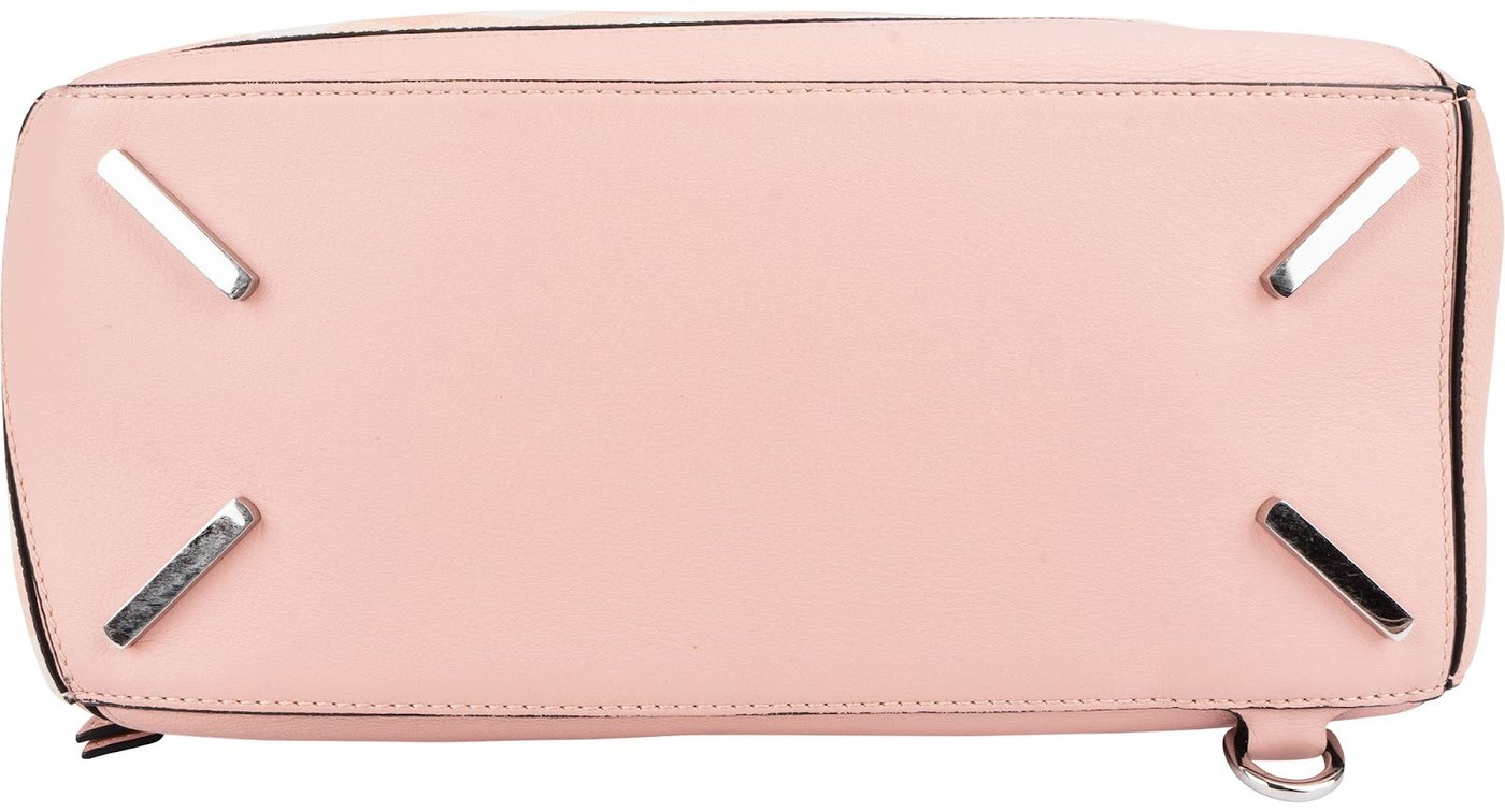 Loewe Leather Gingham Salmon Puzzle Handbag