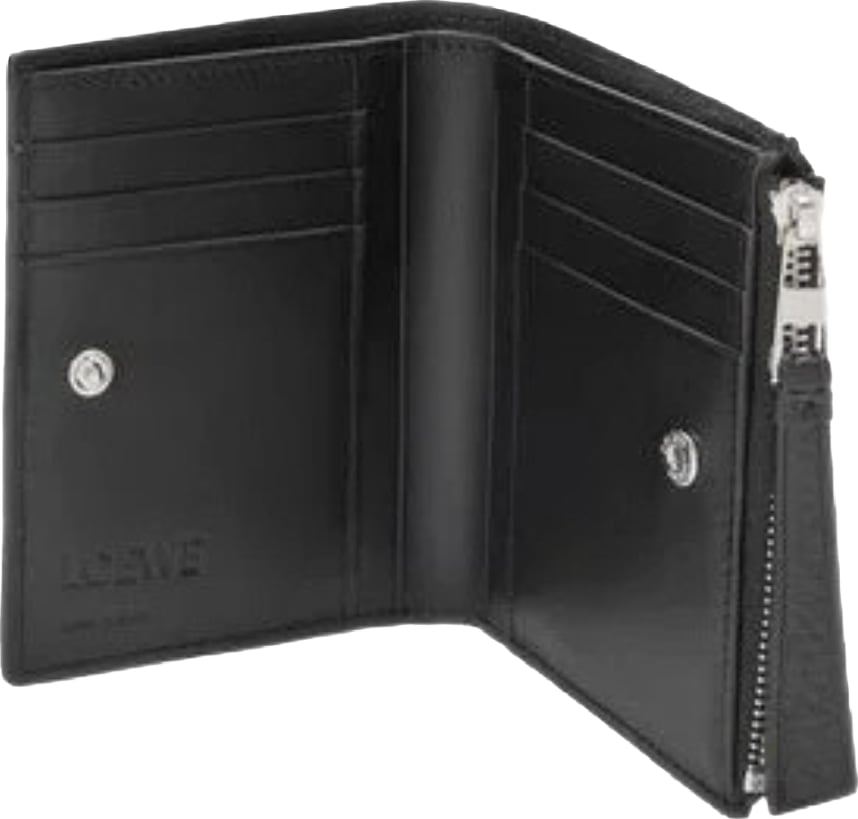Loewe Puzzle Grained Leather Wallet Black