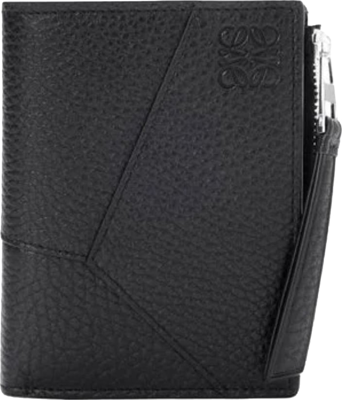 Loewe Puzzle Grained Leather Wallet Black