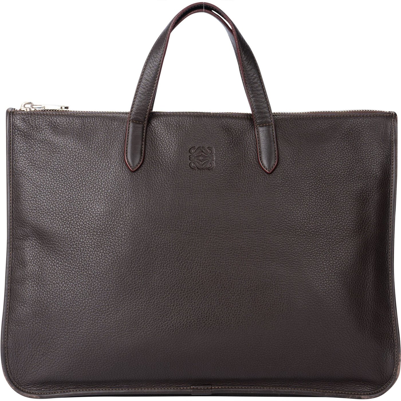 Loewe Brown Leather Business Bag