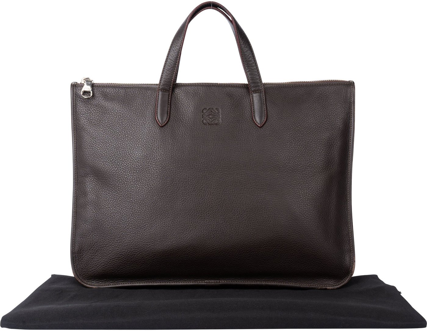 Loewe Brown Leather Business Bag