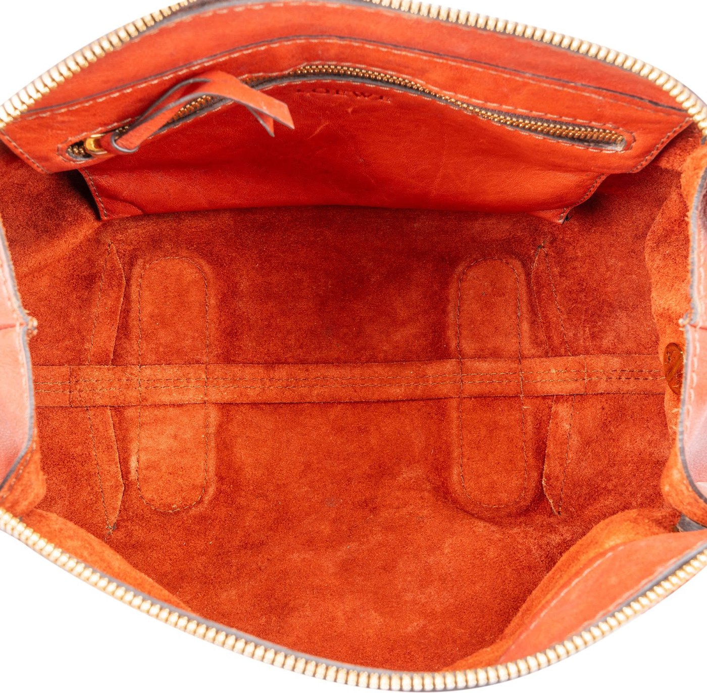 Loewe Orange Red Napa Aire Handbag