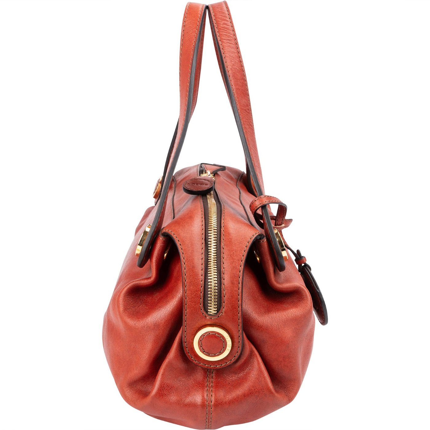 Loewe Orange Red Napa Aire Handbag