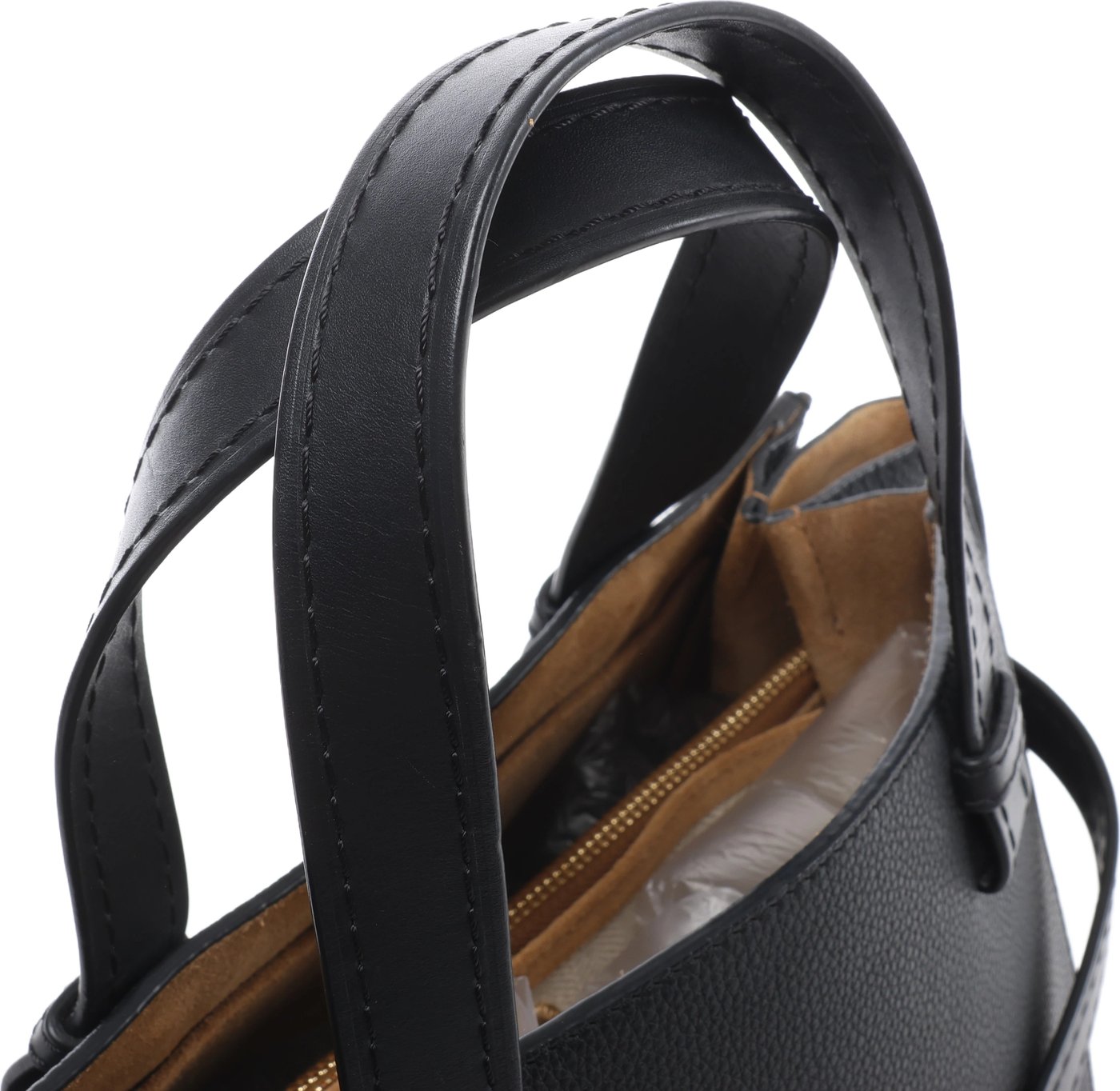 Loewe Gate Top Handle Leather 2Way Handbag in Black