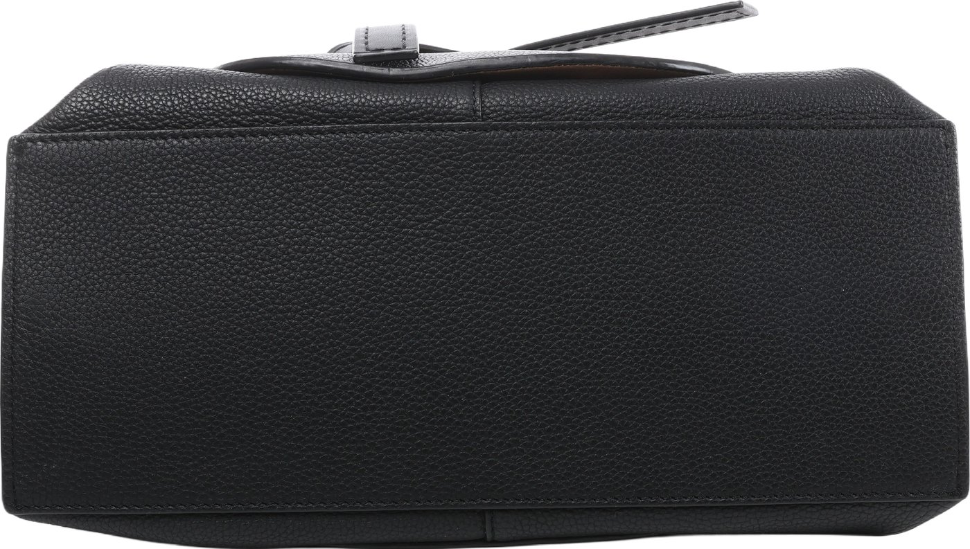 Loewe Gate Top Handle Leather 2Way Handbag in Black