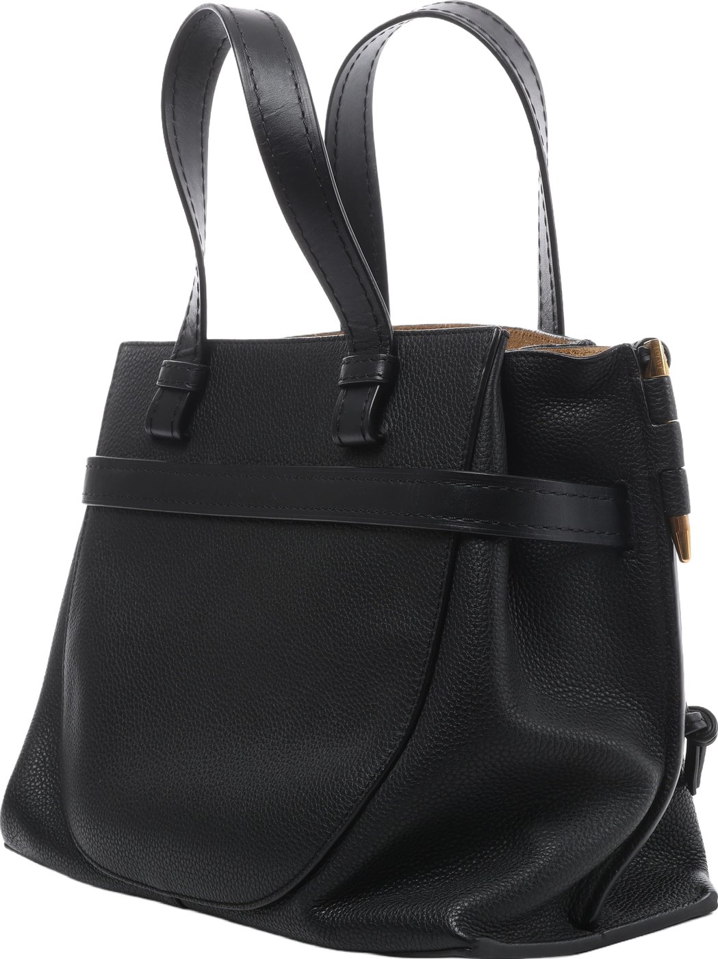 Loewe Gate Top Handle Leather 2Way Handbag in Black