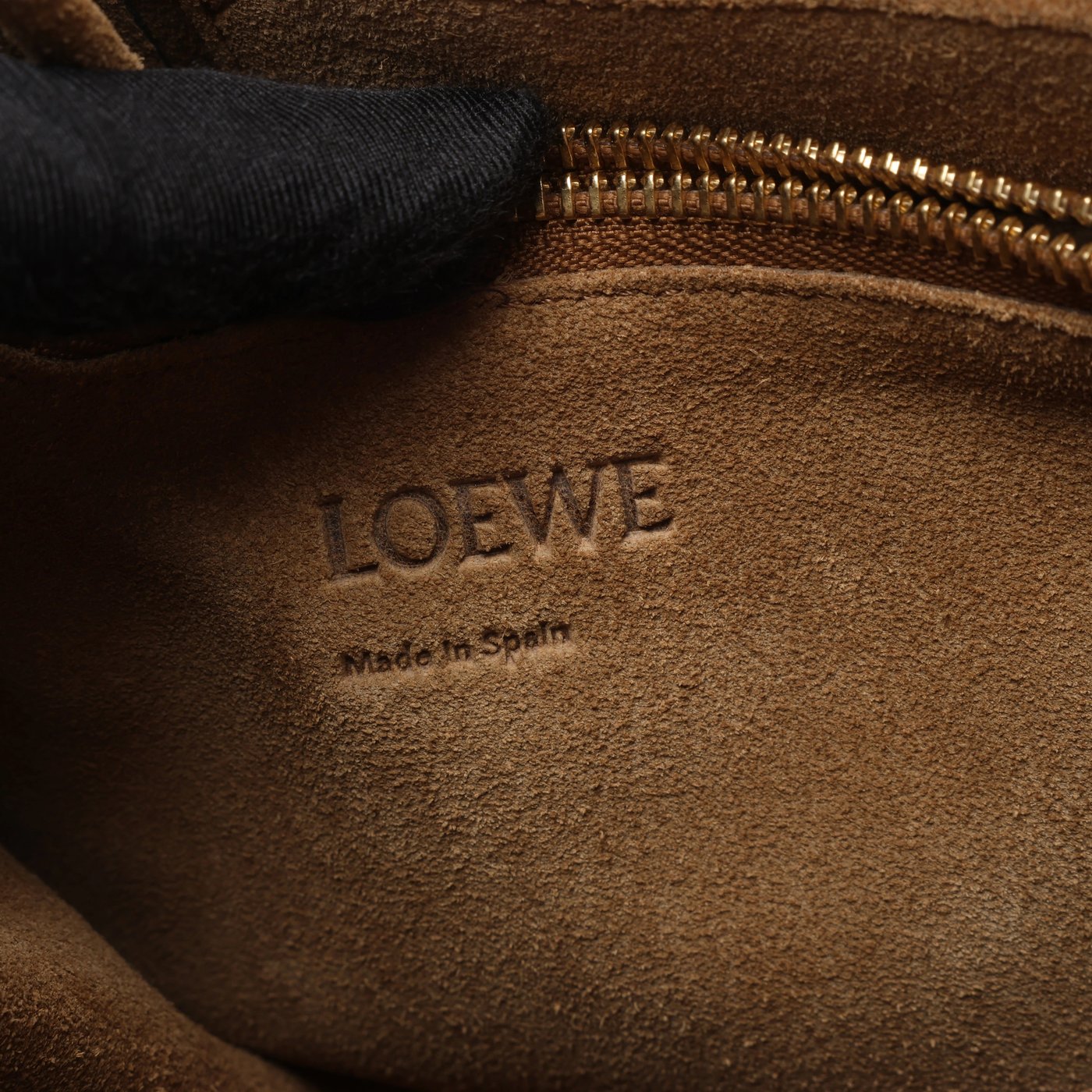 Loewe Gate Top Handle Leather 2Way Handbag in Black