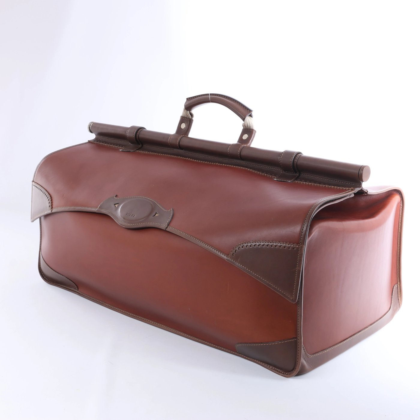 Loewe Vintage Leather Travel Bag in Brown