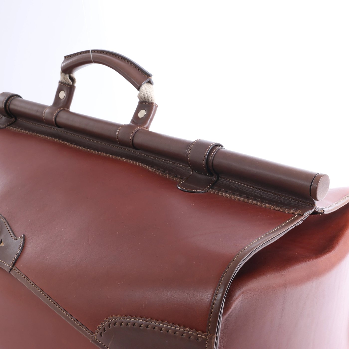 Loewe Vintage Leather Travel Bag in Brown