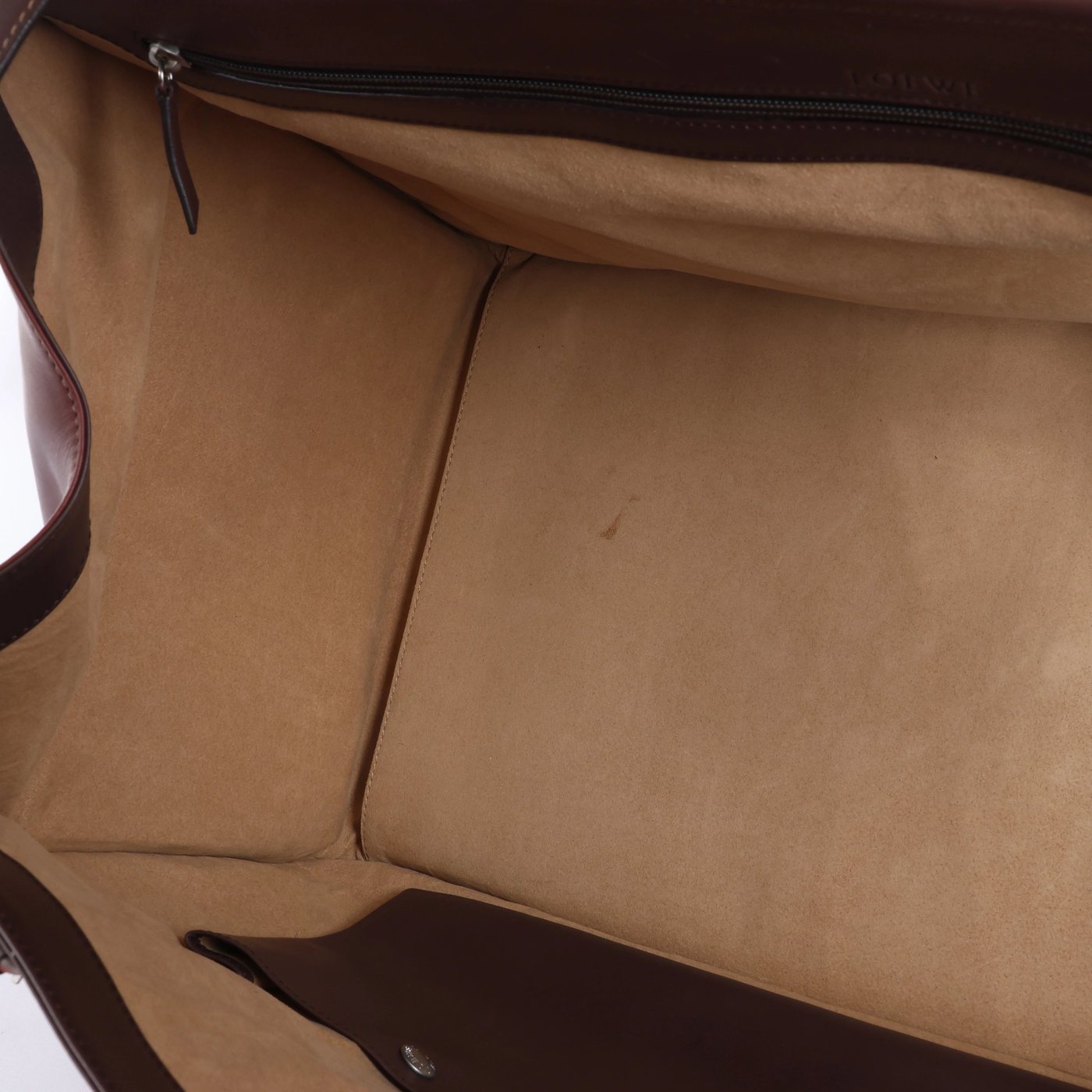 Loewe Vintage Leather Travel Bag in Brown