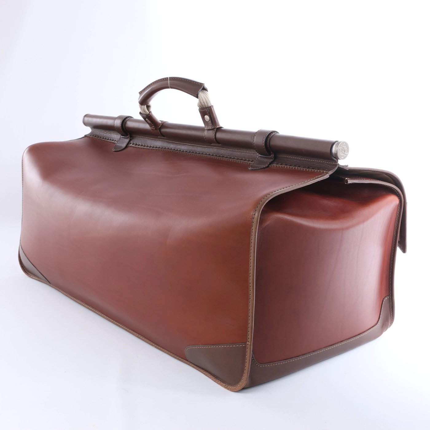 Loewe Vintage Leather Travel Bag in Brown