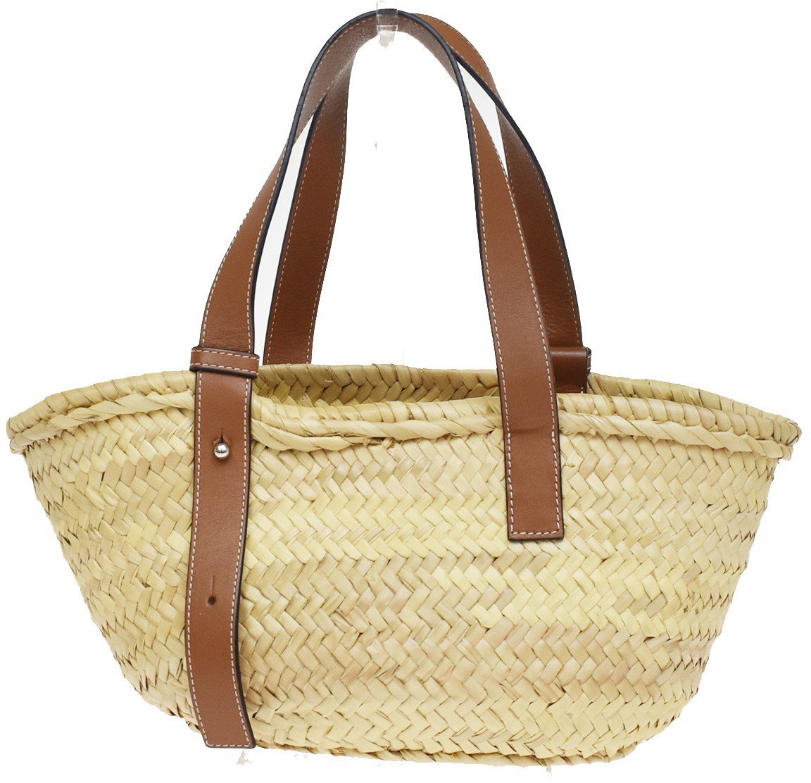 Loewe Basket Woven Raffia with Applique Medium