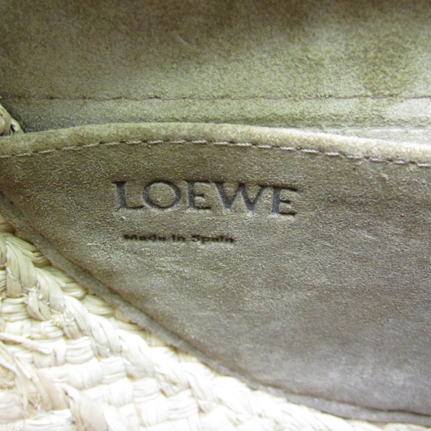 Loewe Gate Leather Leather with Raffia Mini