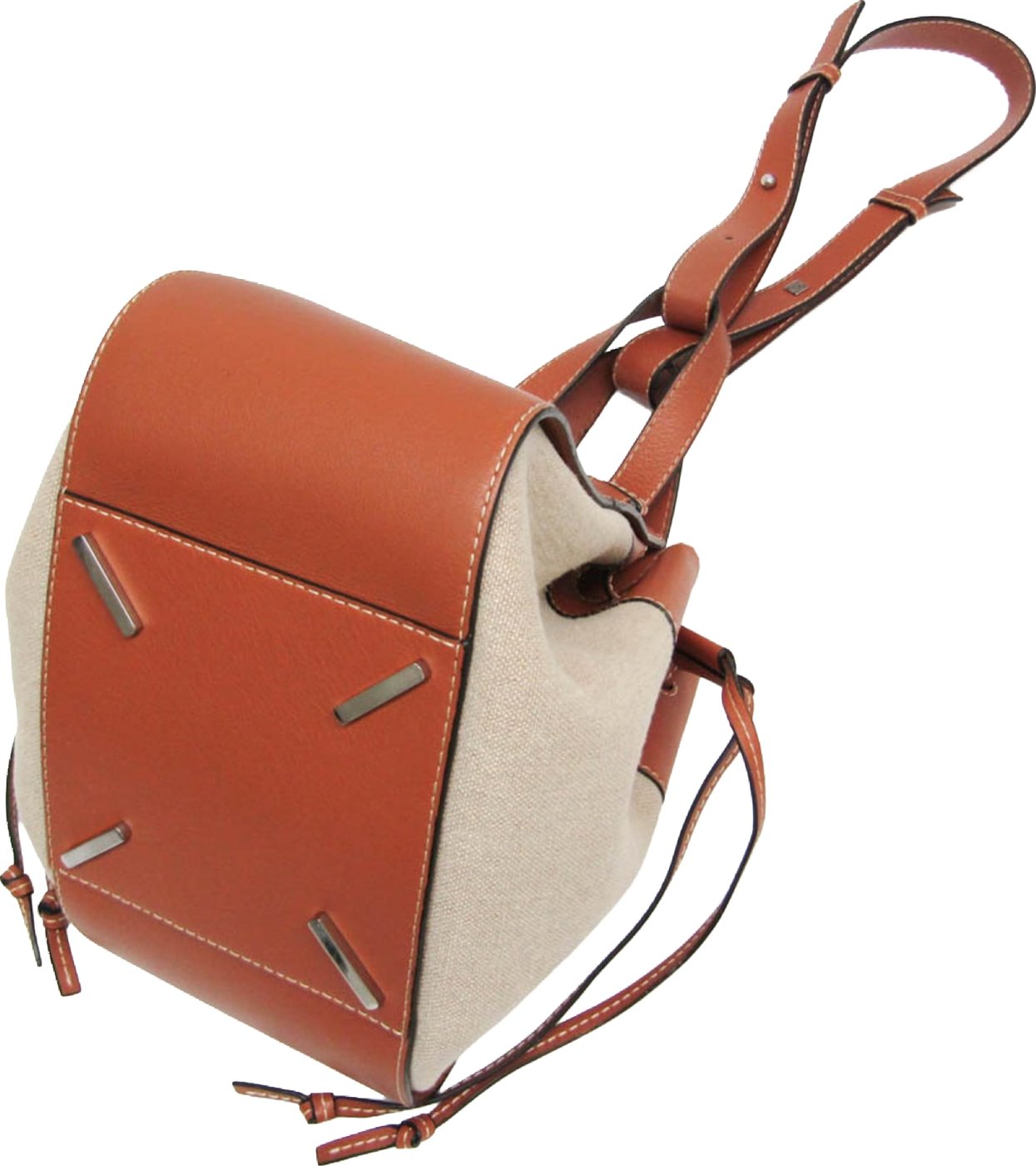 Loewe Hammock Leather and Canvas Small