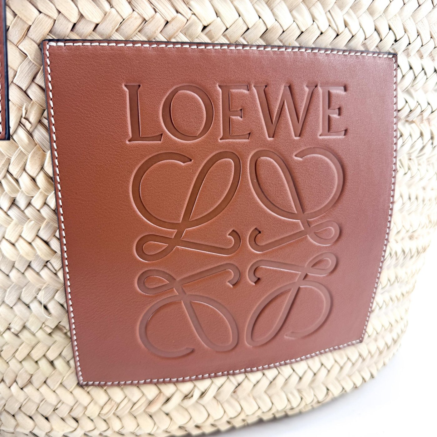 Loewe Elephant Basket Raffia Small