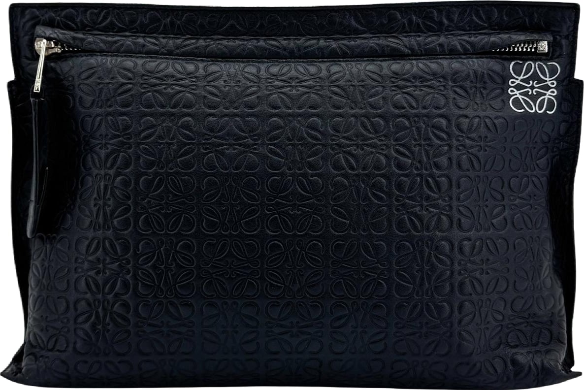 Loewe T Pouch Anagram Embossed Patent