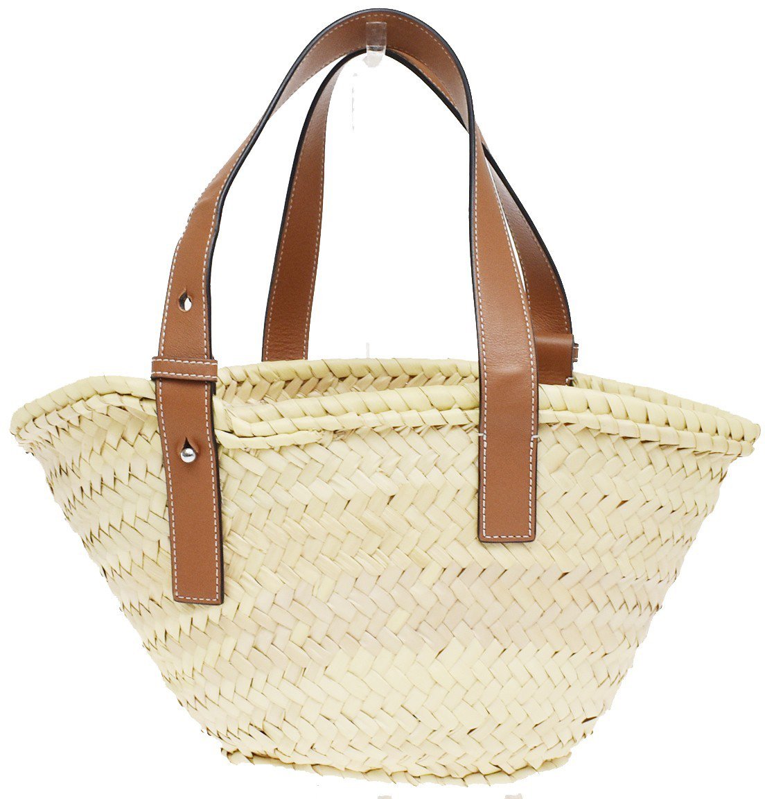 Loewe Basket Woven Raffia with Applique Medium