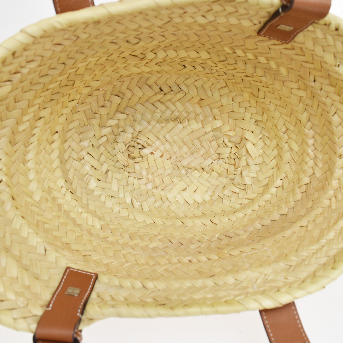 Loewe Basket Woven Raffia with Applique Medium