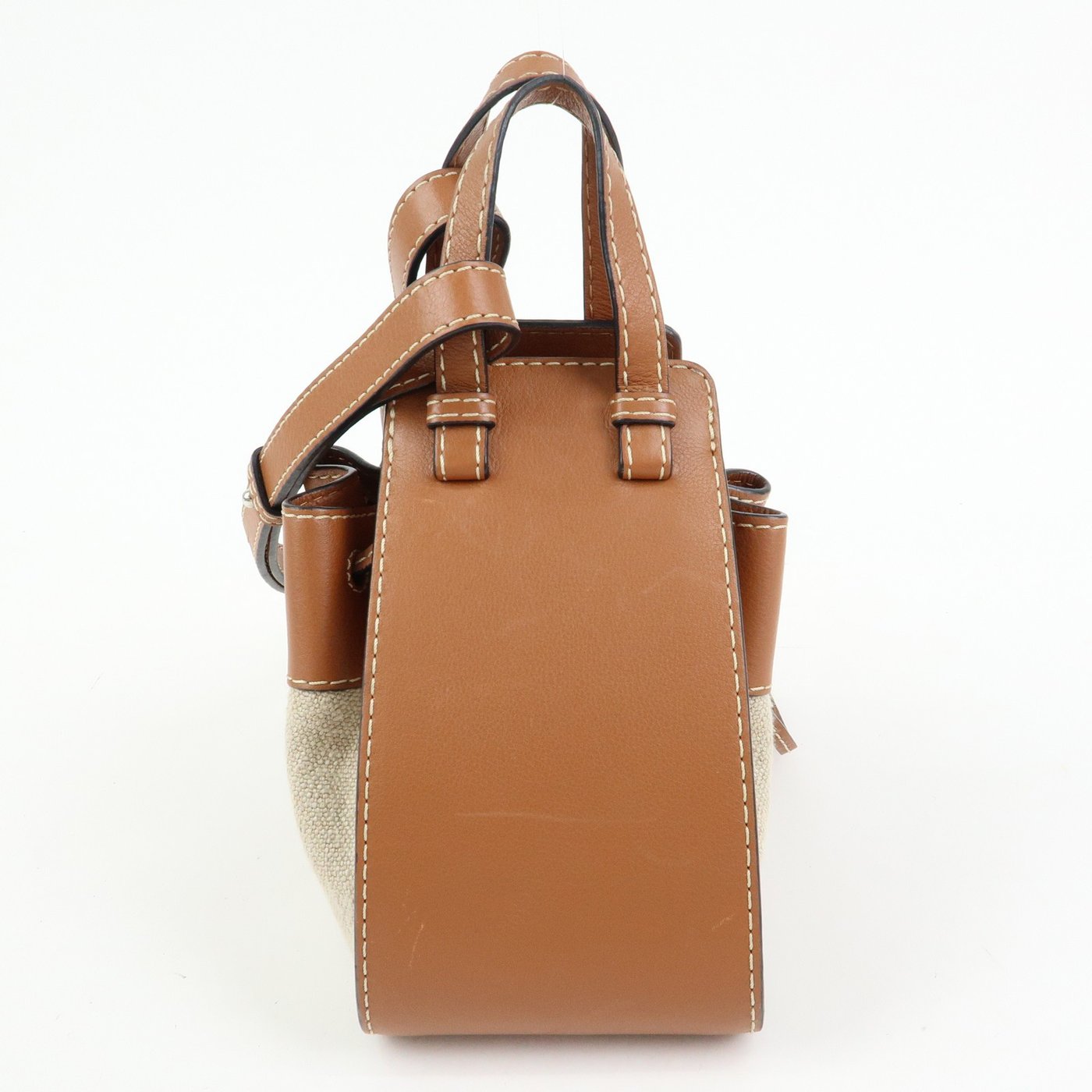 Loewe Hammock Leather and Canvas Mini