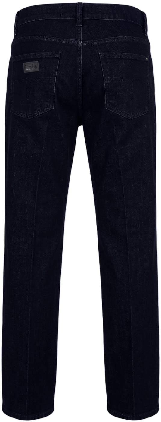 Straight leg denim pants