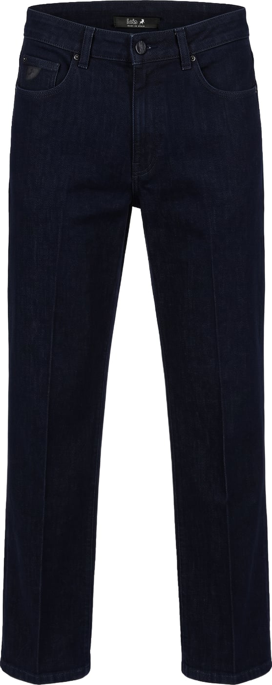 Straight leg denim pants