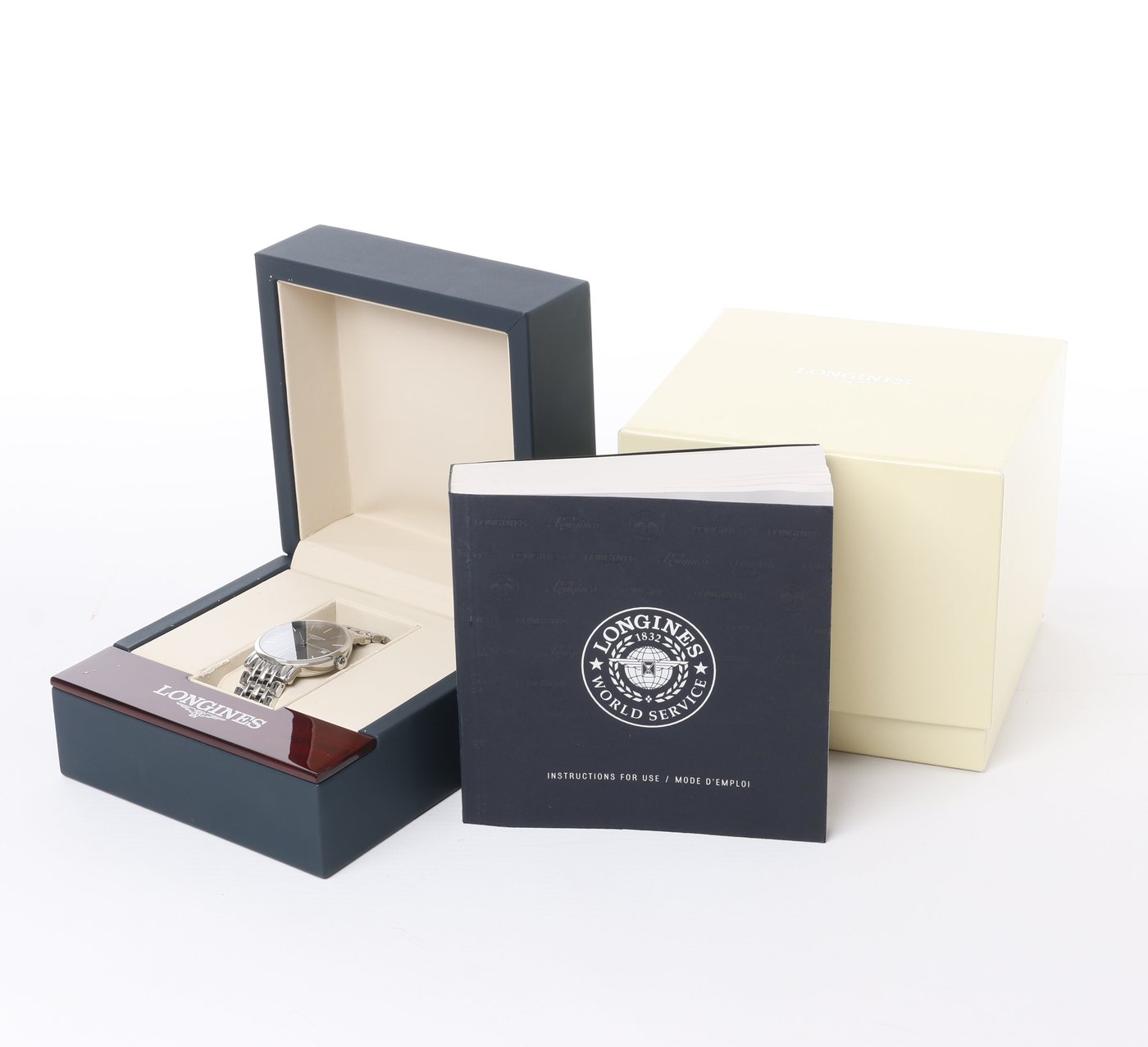 Longines Elegant L4.810.4 44546292 SS AT Gray-Face Watch
