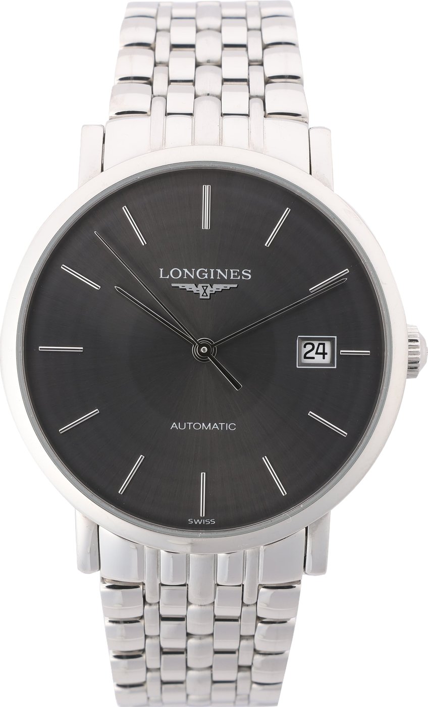Longines Elegant L4.810.4 44546292 SS AT Gray-Face Watch