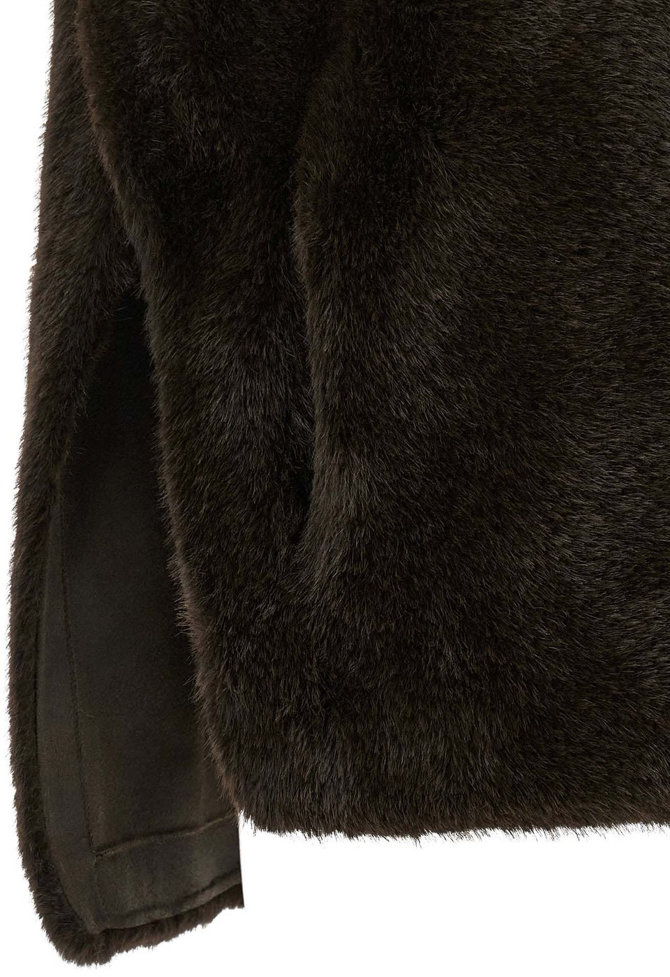 LOU ANDREA Brown Polyamide Sleeveless Jacket