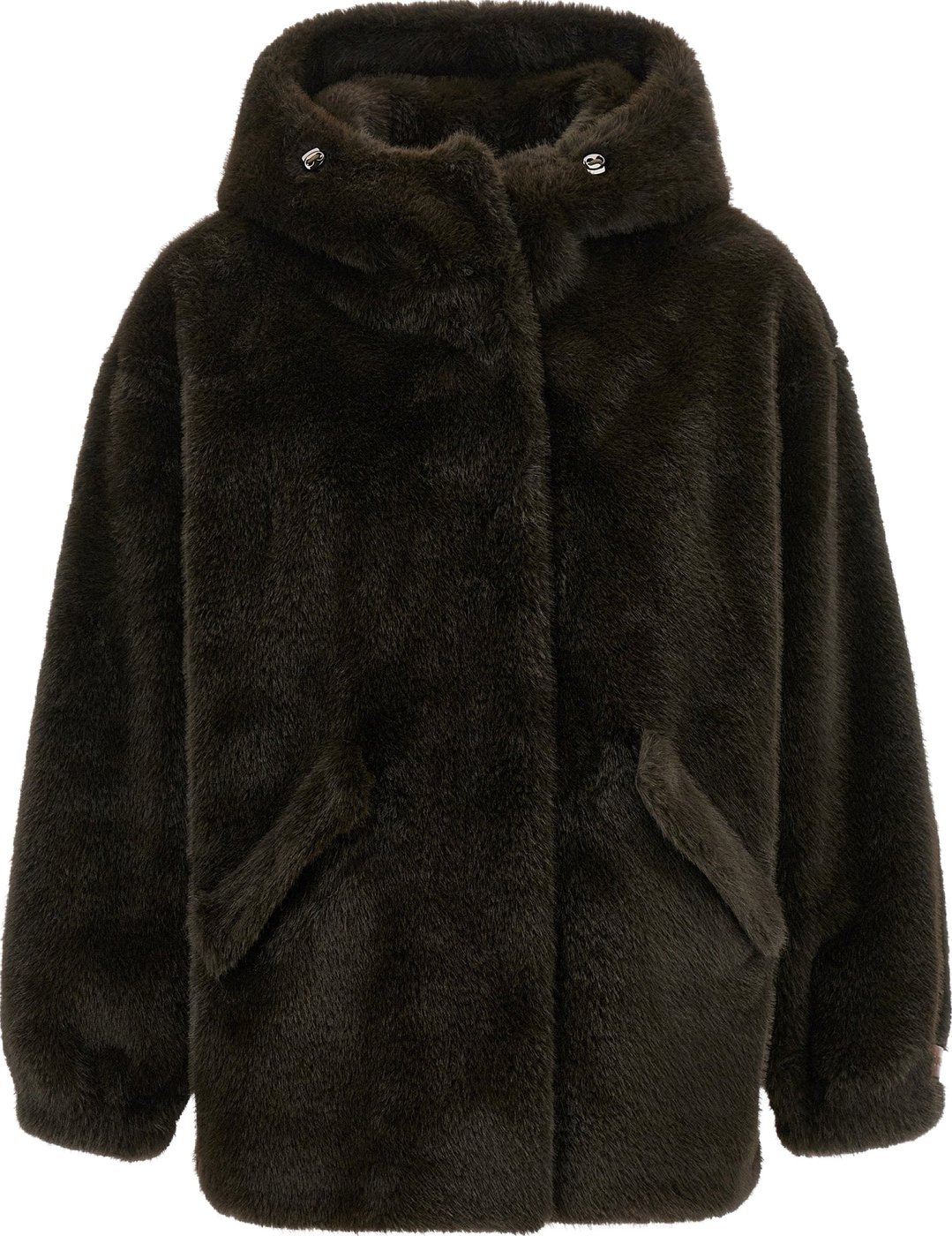 Lou Andrea Eco-fur Hooded Jacket