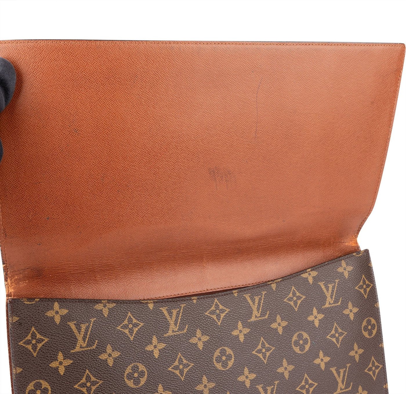 Louis Vuitton Monogram Canvas Porte Documents Laptop Clutch