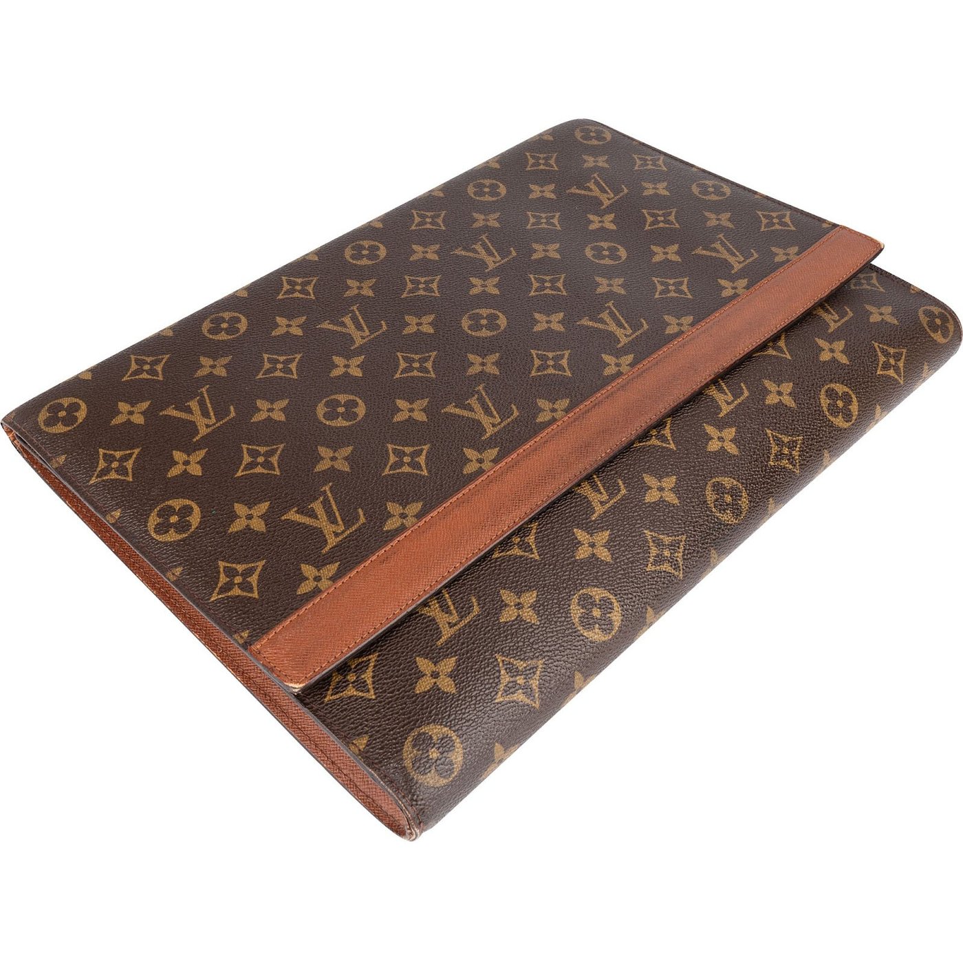 Louis Vuitton Monogram Canvas Porte Documents Laptop Clutch