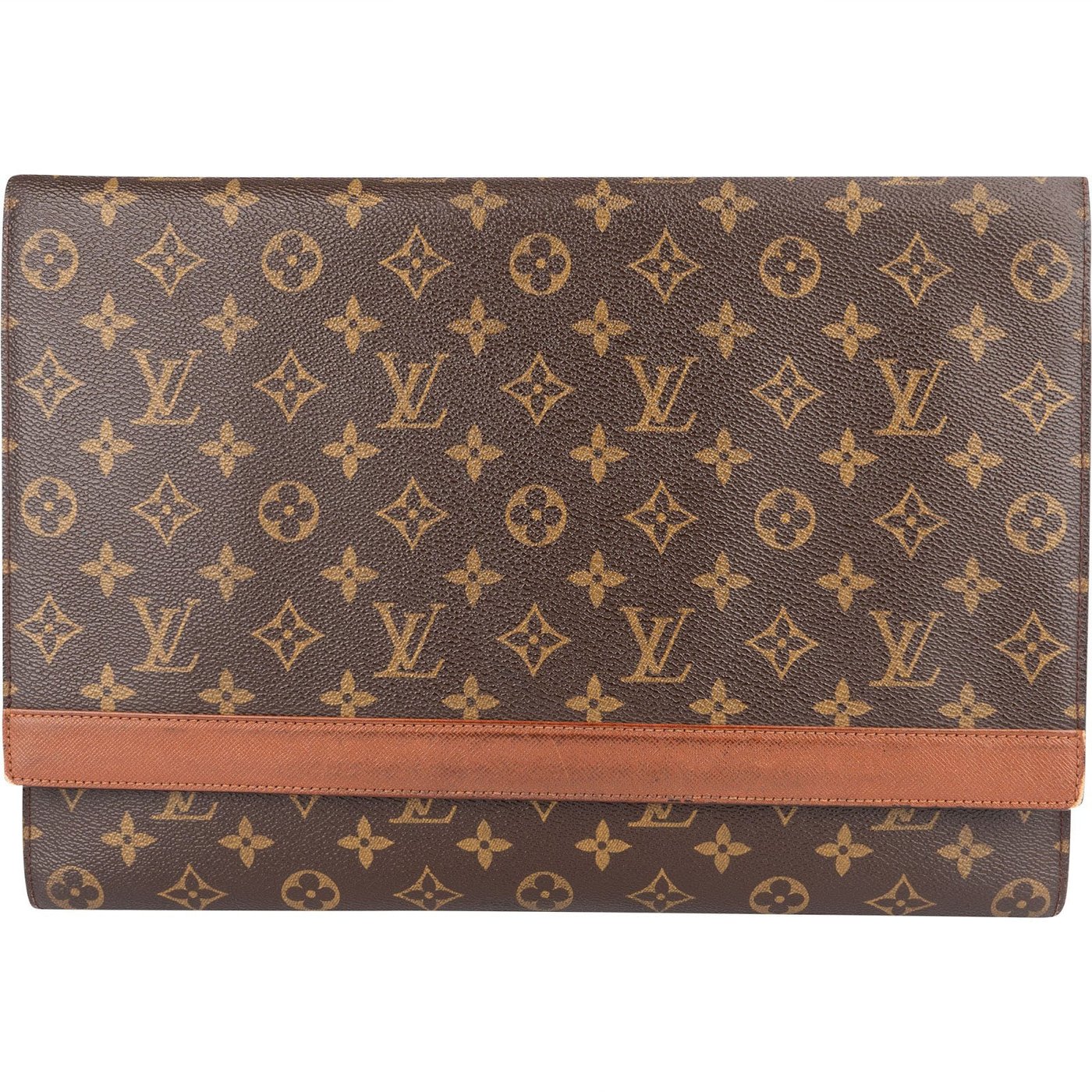 Louis Vuitton Monogram Canvas Porte Documents Laptop Clutch
