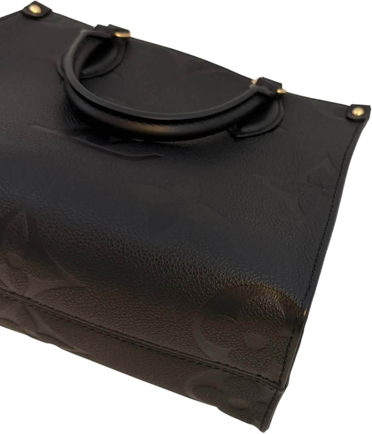 Louis Vuitton OnTheGo PM Monogram Empreinte Leather Black Gold