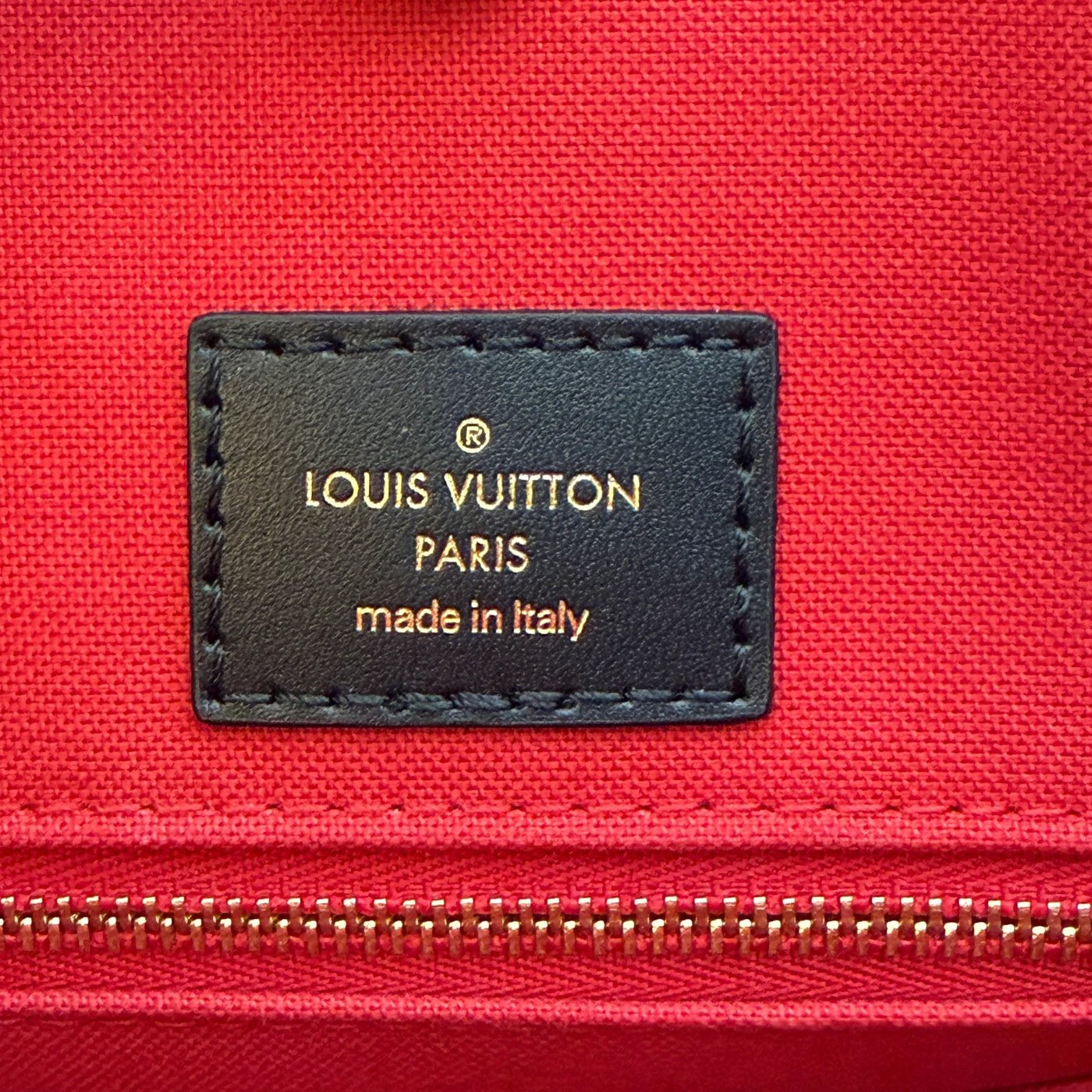 Louis Vuitton OnTheGo MM Monogram Giant Reverse Canvas Brown Gold
