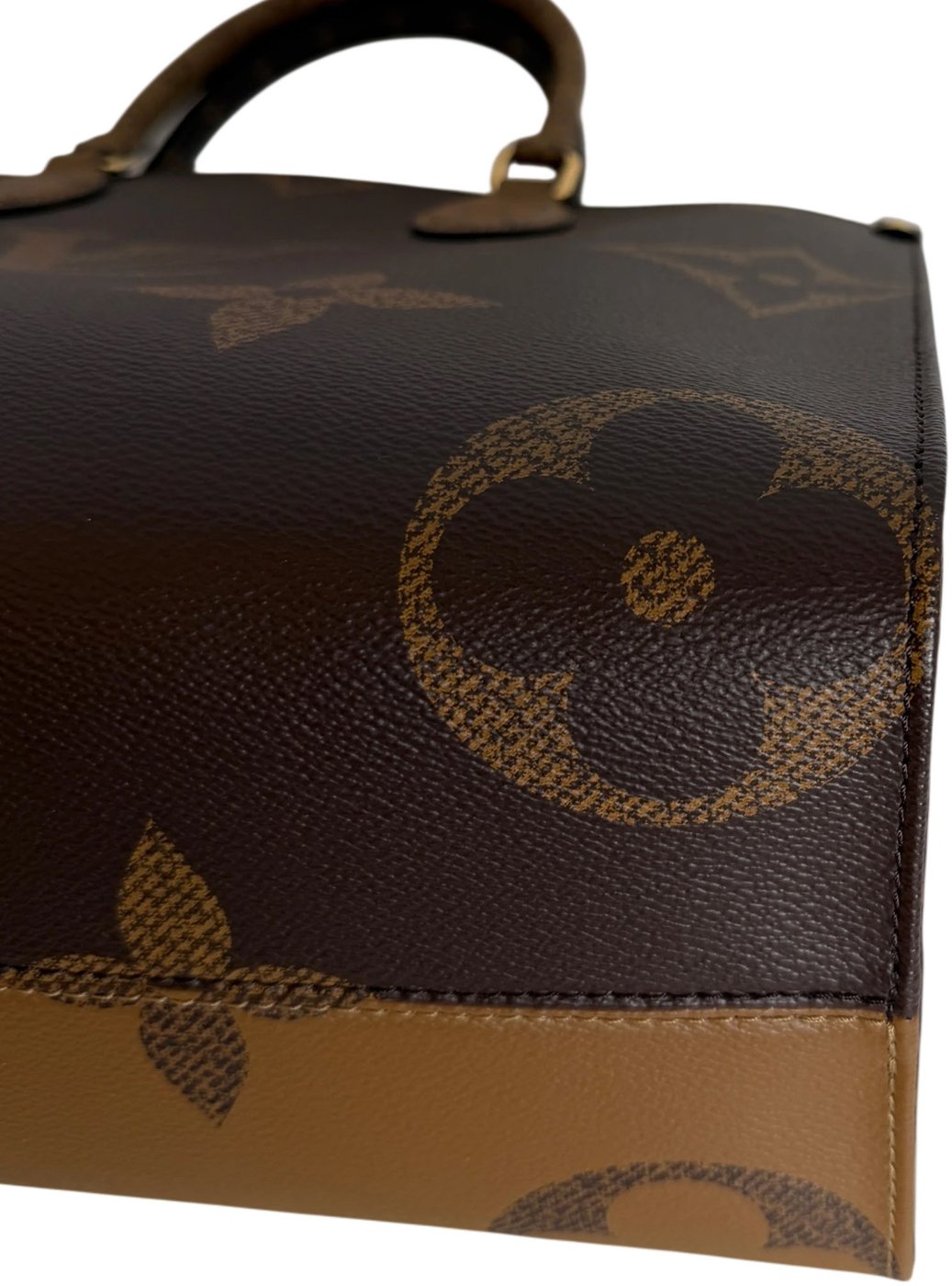 Louis Vuitton OnTheGo MM Monogram Giant Reverse Canvas Brown Gold