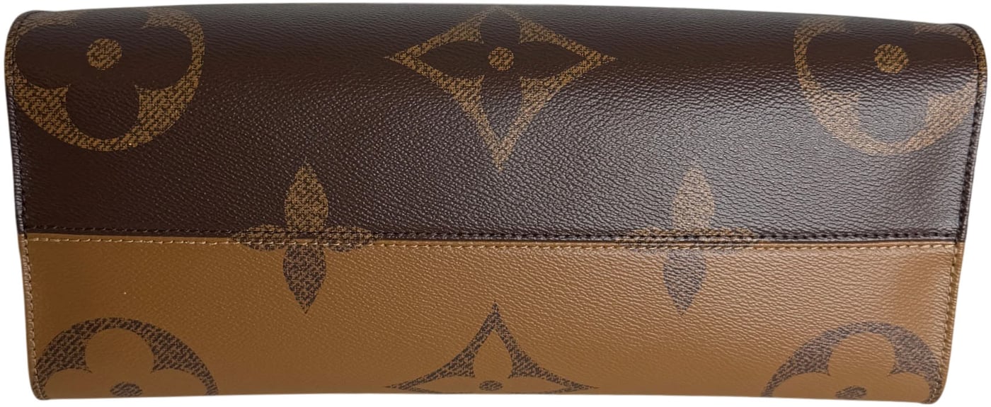 Louis Vuitton OnTheGo MM Monogram Giant Reverse Canvas Brown Gold