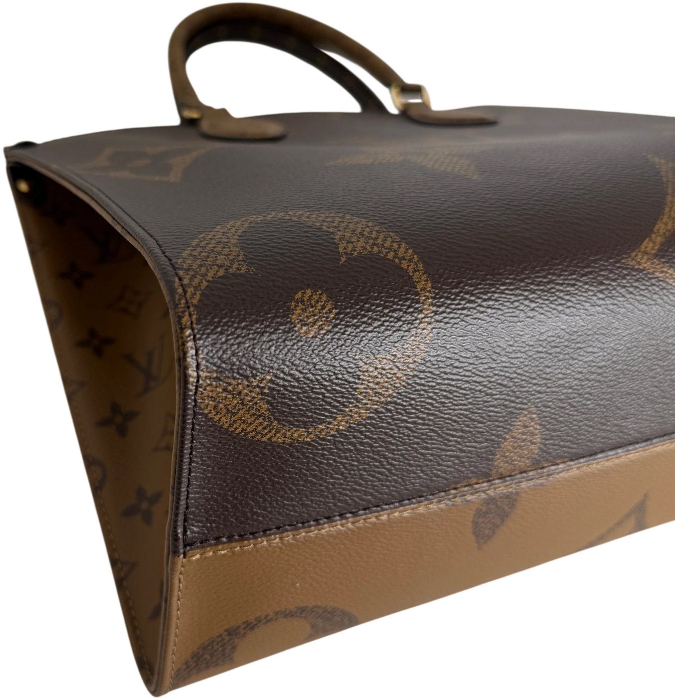 Louis Vuitton OnTheGo MM Monogram Giant Reverse Canvas Brown Gold