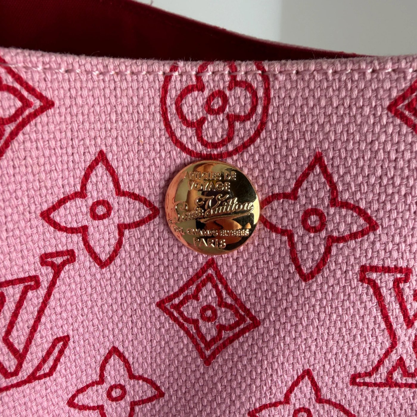 Louis Vuitton Cabas Ipanema GM Monogram Canvas Rose with Pochette