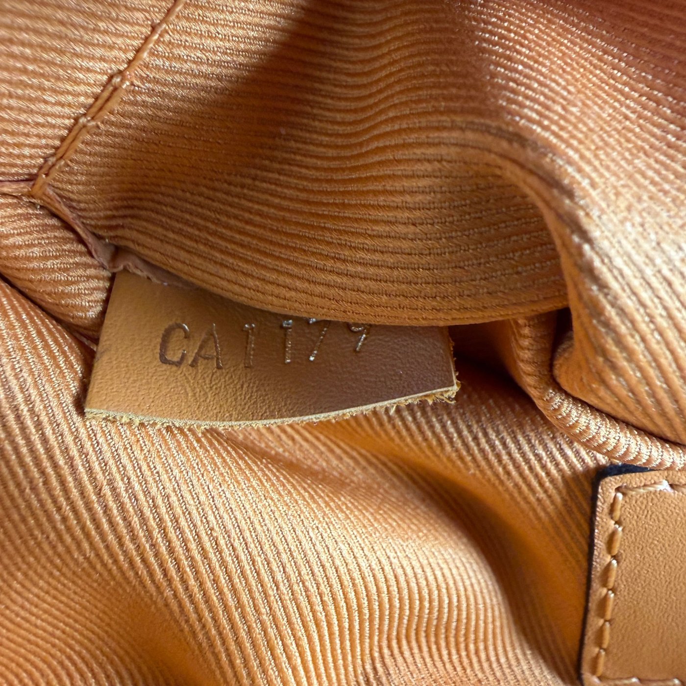 Louis Vuitton Santa Monica Damier Ebène Canvas Safran Orange Gold