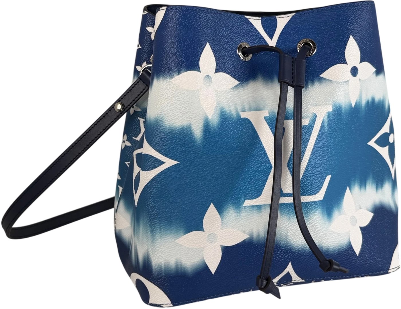 Louis Vuitton NéoNoé MM Escale Monogram Giant Blue White Silver