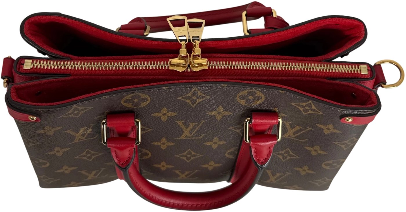 Louis Vuitton Soufflot BB Monogram Canvas Coquelicot Red Gold