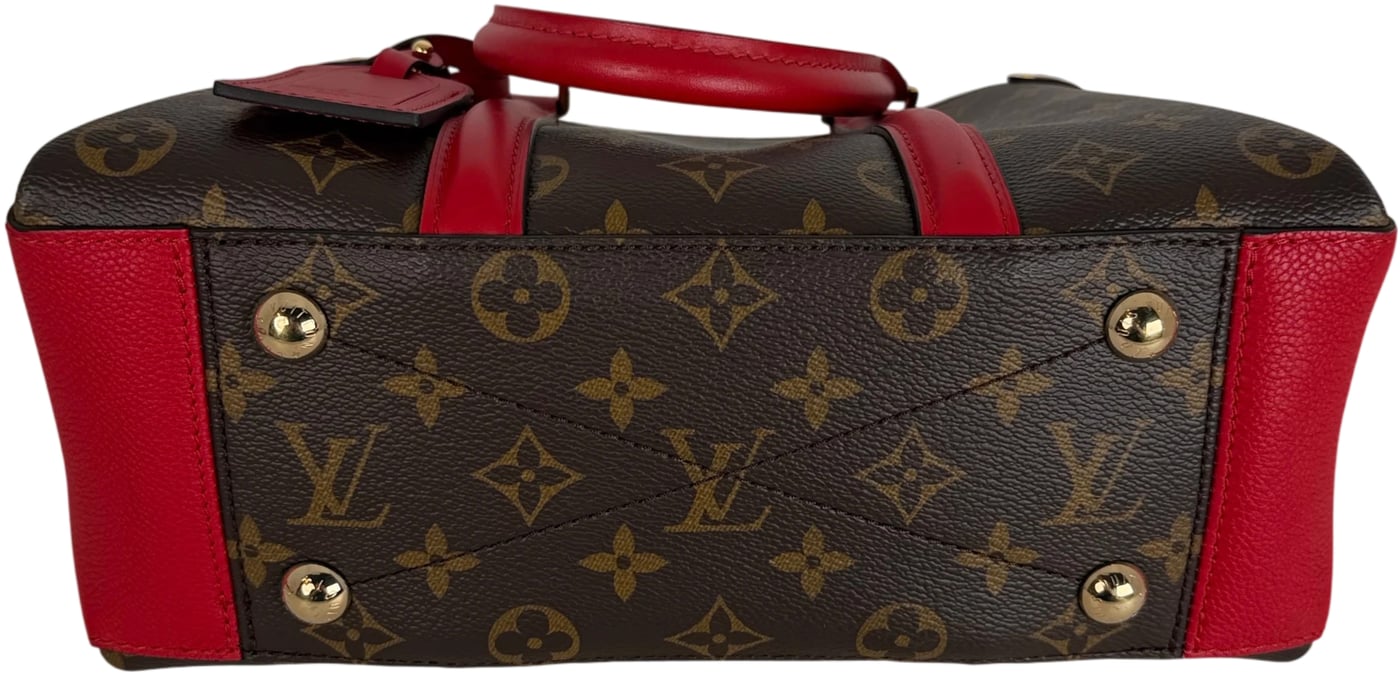 Louis Vuitton Soufflot BB Monogram Canvas Coquelicot Red Gold
