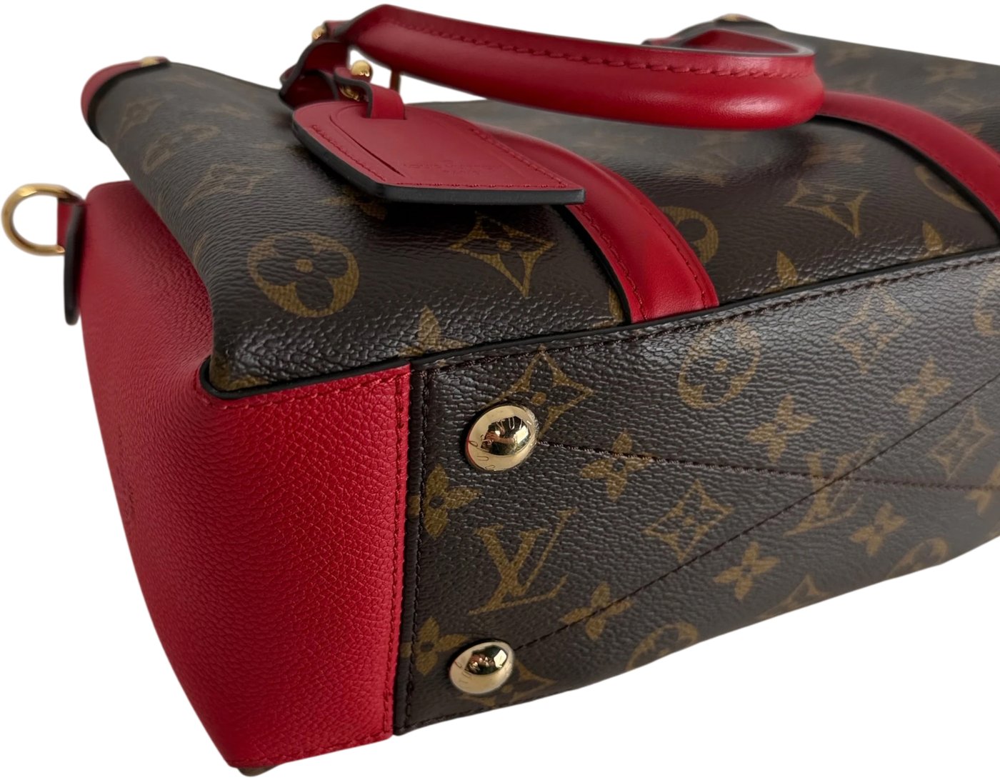 Louis Vuitton Soufflot BB Monogram Canvas Coquelicot Red Gold