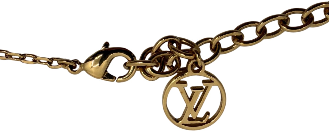 Louis Vuitton Fall in Love Necklace Heart Pendant Gold M00465