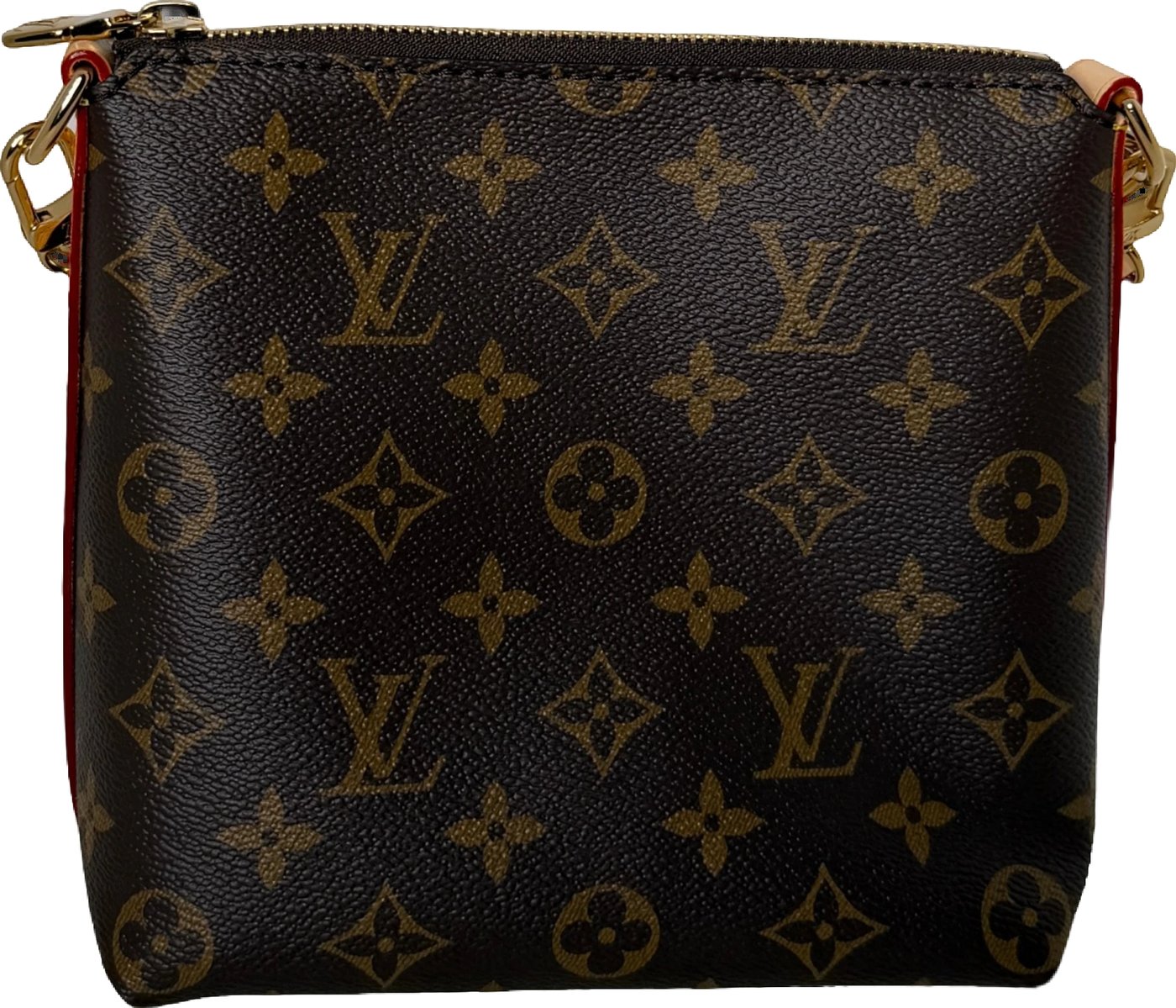 Louis Vuitton Multipass Mini Monogram Canvas Crossbody Brown Gold
