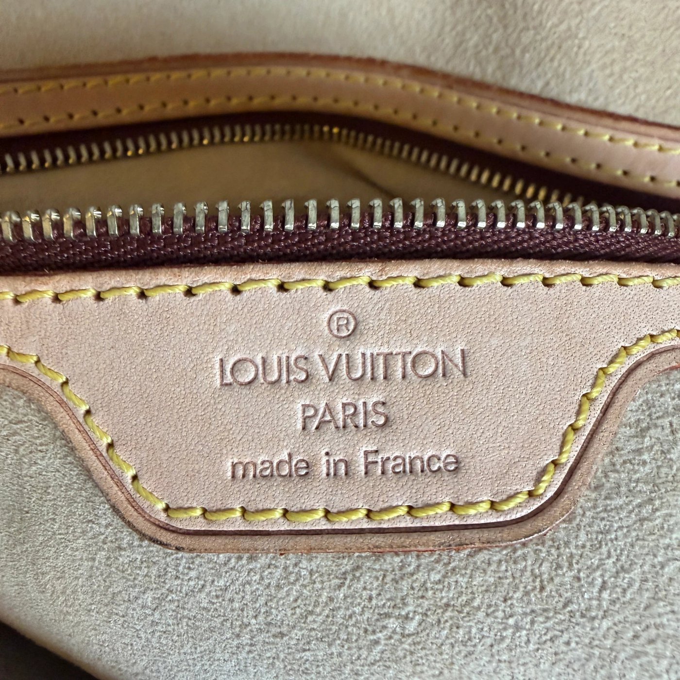 Louis Vuitton Looping GM Shoulder Bag Monogram Canvas Brown Gold