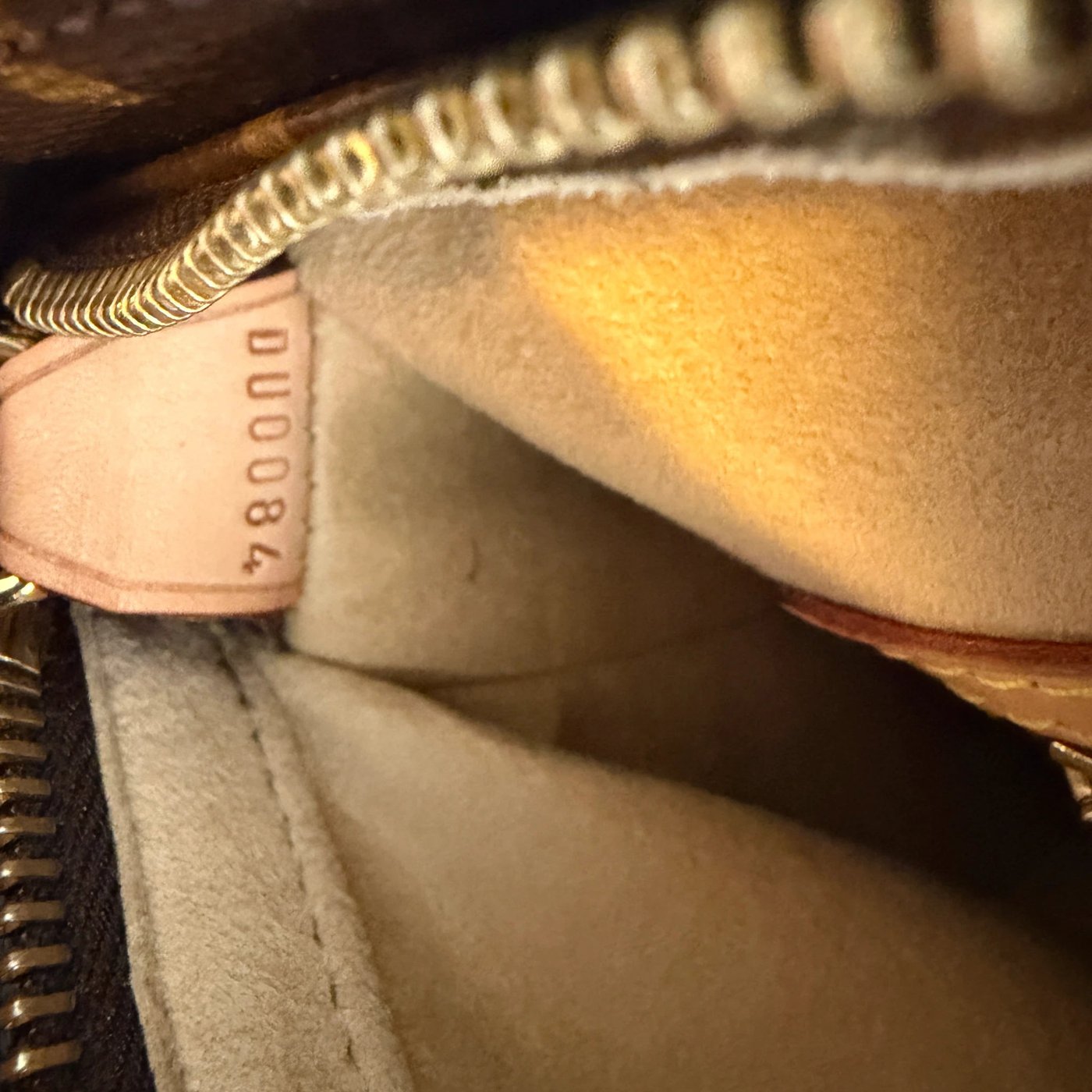 Louis Vuitton Looping GM Shoulder Bag Monogram Canvas Brown Gold