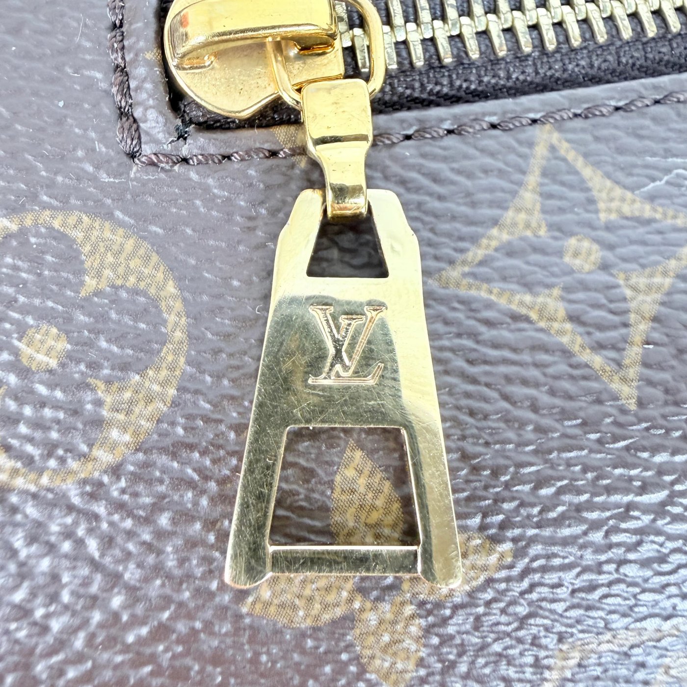 Louis Vuitton Bumbag Belt Bag Monogram Canvas Brown Gold