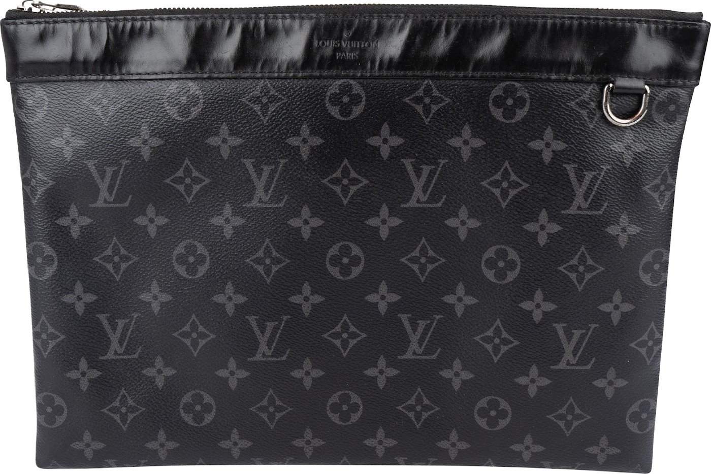 Louis Vuitton Canvas Monogram Eclipse Pochette Voyage MM Clutch